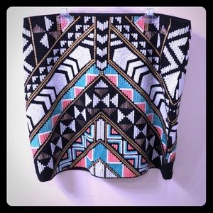 Express sequin mini skirt, sz L